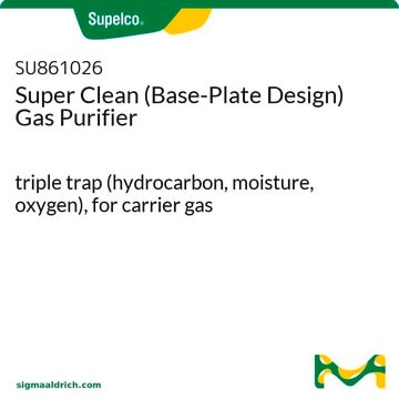 Purificateur de gaz Super&nbsp;Clean (plaque de base) triple trap (hydrocarbon, moisture, oxygen), for carrier gas