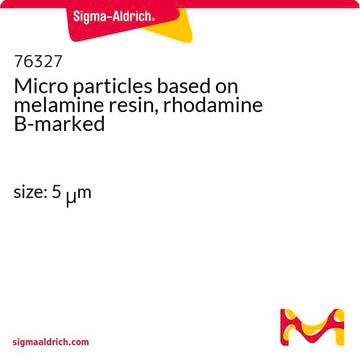 Mikropartikel Melaminharzbasis, Rhodamin B-markiert size: 5 &#956;m