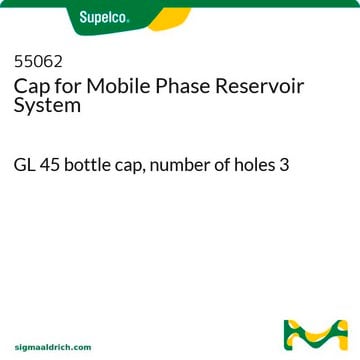 Bouchon pour système de réservoir de phase mobile GL 45 bottle cap, number of holes 3