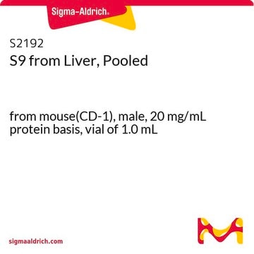 S9 from Liver, Pooled from mouse(CD-1), male, 20 mg/mL protein basis, vial of 1.0&#160;mL