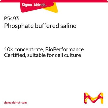 Disolución salina tamponada con fosfato 10× concentrate, BioPerformance Certified, suitable for cell culture