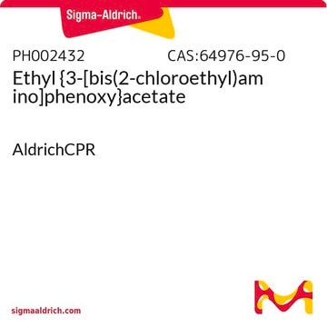 Ethyl {3-[bis(2-chloroethyl)amino]phenoxy}acetate AldrichCPR