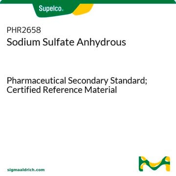 Sodium Sulfate Anhydrous Pharmaceutical Secondary Standard; Certified Reference Material