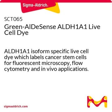 Colorant pour cellules vivantes Green-AlDeSense ALDH1A1 ALDH1A1 isoform specific live cell dye which labels cancer stem cells for fluorescent microscopy, flow cytometry and in vivo applications.