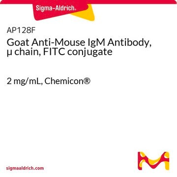 Anticuerpo de cabra anti-IgM de ratón, cadena &#181;, conjugado con FITC 2&#160;mg/mL, Chemicon&#174;