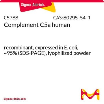 Complement C5a human recombinant, expressed in E. coli, ~95% (SDS-PAGE), lyophilized powder