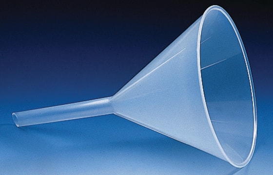 BRAND&#174; funnel with internal fluting diam. 150&#160;mm, stem diam. × L 14&#160;mm × 115&#160;mm