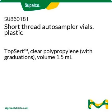 Universal Vial TopSert&#8482;, clear polypropylene (with graduations), volume 1.5&#160;mL