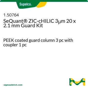 SeQuant&#174; ZIC-cHILIC 3&#956;m 20 x 2.1 mm Guard Kit PEEK coated guard column 3 pc with coupler 1 pc