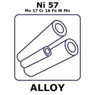 Hastelloy&#174; C276 - heat resisting alloy, Ni57Mo17Cr16FeWMn 100mm tube, 9.5mm outside diameter, 0.9mm wall thickness, 7.7mm inside diameter