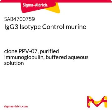 IgG3 Isotype Control murine clone PPV-07, purified immunoglobulin, buffered aqueous solution