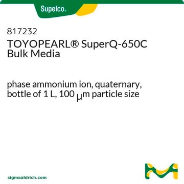 TOYOPEARL&#174; SuperQ-650C Bulk Media bottle of 1&#160;L, phase ammonium ion, quaternary, 100&#160;&#956;m particle size