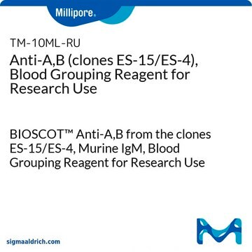 Anti-A,B (clones ES-15/ES-4), Blood Grouping Reagent for Research Use BIOSCOT&#8482; Anti-A,B from the clones ES-15/ES-4, Murine IgM, Blood Grouping Reagent for Research Use