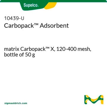 Adsorbant Carbopack&#8482; matrix Carbopack&#8482; X, 120-400&#160;mesh, bottle of 50&#160;g