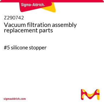 Vacuum filtration assembly replacement parts #5 silicone stopper