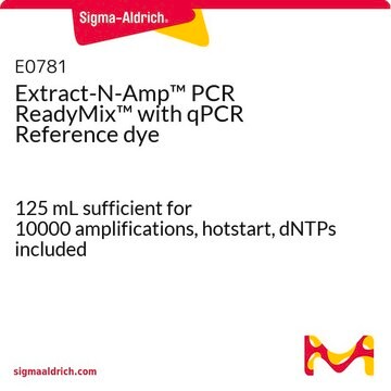 Extract-N-Amp&#8482; PCR ReadyMix&#8482; with qPCR Reference dye 125&#160;mL sufficient for 10000&#160;amplifications, hotstart, dNTPs included