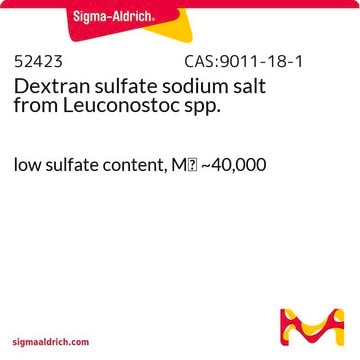 硫酸葡聚糖 钠盐 来源于明串珠菌 属 low sulfate content, Mr ~40,000