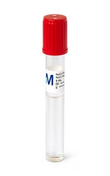 Buffered NaCl-Peptone Solution tube capacity 17&#160;mL, tube filling volume 9&#160;mL, closure type, Red scew cap with 2 loci, pack of 100&#160;tubes