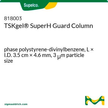 TSKgel&#174; SuperH Guard Column phase polystyrene-divinylbenzene, L × I.D. 3.5&#160;cm × 4.6&#160;mm, 3&#160;&#956;m particle size