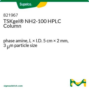 TSKgel&#174; NH2-100 HPLC Column phase amine, L × I.D. 5&#160;cm × 2&#160;mm, 3&#160;&#956;m particle size