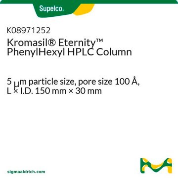 Kromasil&#174; Eternity&#8482; PhenylHexyl HPLC Column 5&#160;&#956;m particle size, pore size 100&#160;Å, L × I.D. 150&#160;mm × 30&#160;mm