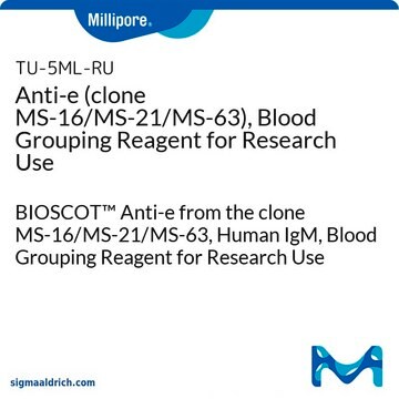 Anti-e (clone MS-16/MS-21/MS-63), Blood Grouping Reagent for Research Use BIOSCOT&#8482; Anti-e from the clone MS-16/MS-21/MS-63, Human IgM, Blood Grouping Reagent for Research Use