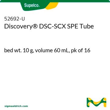 Discovery&#174; DSC-SCX SPE Tube bed wt. 10&#160;g, volume 60&#160;mL, pk of 16