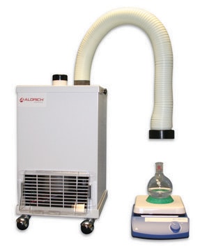 Aldrich&#174; compact ductless air cleaning system two articulating ventilation arms, AC/DC input 120 V AC (blower)