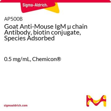 Goat Anti-Mouse IgM &#181; chain Antibody, biotin conjugate, Species Adsorbed 0.5&#160;mg/mL, Chemicon&#174;