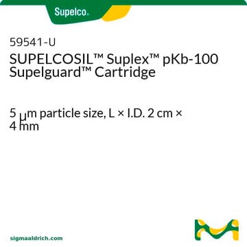 Cartucho SUPELCOSIL&#8482; Suplex pKb-100 Supelguard 5&#160;&#956;m particle size, L × I.D. 2&#160;cm × 4&#160;mm