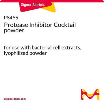 Proteasehemmer-Cocktailpulver for use with bacterial cell extracts, lyophilized powder