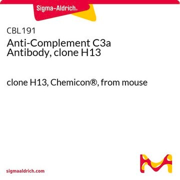 Anticorps anti-complément&nbsp;C3a, clone&nbsp;H13 clone H13, Chemicon&#174;, from mouse