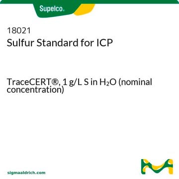 硫ICP标准液 TraceCERT&#174;, 1&#160;g/L S in H2O (nominal concentration)