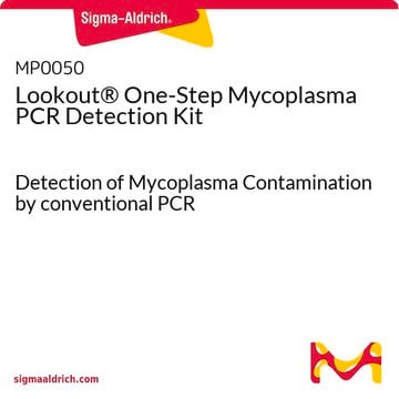 Lookout&#174; One-Step Mycoplasma PCR Detection Kit Detection of Mycoplasma Contamination by conventional PCR