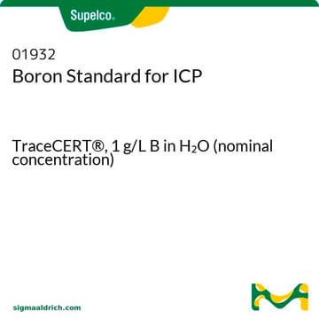 Bor Standard für ICP TraceCERT&#174;, 1&#160;g/L B in H2O (nominal concentration)