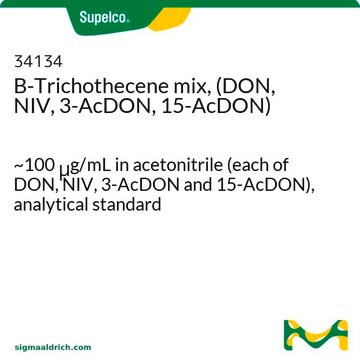 B-单端孢霉烯混标（DON、NIV、3-AcDON、15-AcDON） ~100&#160;&#956;g/mL in acetonitrile (each of DON, NIV, 3-AcDON and 15-AcDON), analytical standard