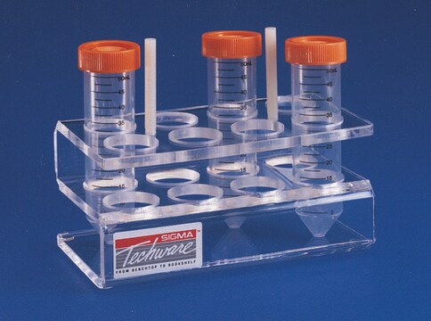 Centrifuge tube rack, acrylic 8-position, for 50 mL plastic centrifuge ...