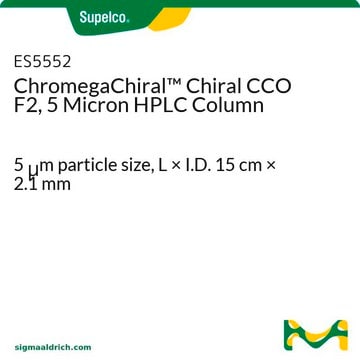 ChromegaChiral&#8482; Chiral CCO F2, 5 Micron HPLC Column 5&#160;&#956;m particle size, L × I.D. 15&#160;cm × 2.1&#160;mm