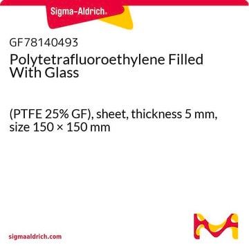 Polytetrafluoroethylene Filled With Glass (PTFE 25% GF), sheet, thickness 5&#160;mm, size 150 × 150&#160;mm