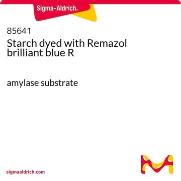 Starch dyed with Remazol brilliant blue R amylase substrate