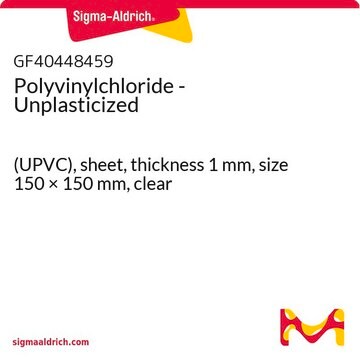 Polyvinylchloride - Unplasticized (UPVC), sheet, thickness 1&#160;mm, size 150 × 150&#160;mm, clear