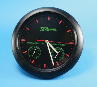 Quartz wall clock-thermometer-hygrometer