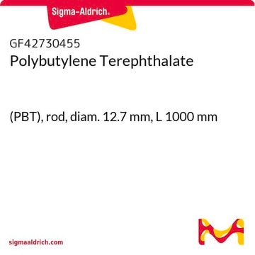 Polybutylene Terephthalate (PBT), rod, diam. 12.7&#160;mm, L 1000&#160;mm