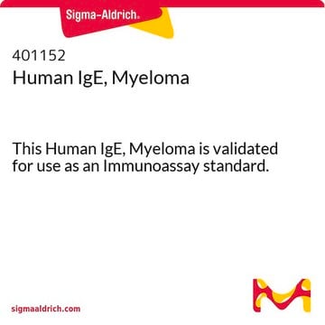 Human IgE, Myeloma This Human IgE, Myeloma is validated for use as an Immunoassay standard.