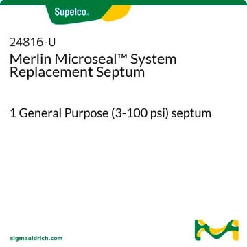 Merlin Microseal&#8482; System Replacement Septum 1 General Purpose (3-100 psi) septum