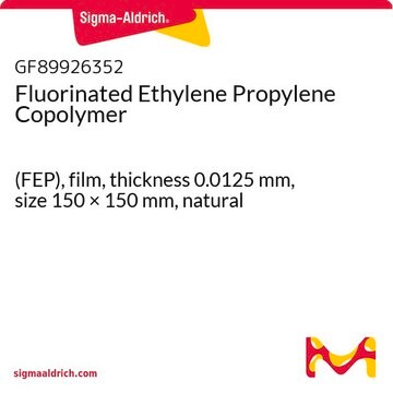 Fluorinated Ethylene Propylene Copolymer (FEP), film, thickness 0.0125&#160;mm, size 150 × 150&#160;mm, natural