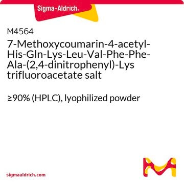 7-Methoxycoumarin-4-acetyl-His-Gln-Lys-Leu-Val-Phe-Phe-Ala-(2,4-dinitrophenyl)-Lys trifluoroacetate salt &#8805;90% (HPLC), lyophilized powder