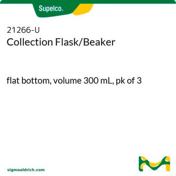 Collection Flask/Beaker flat bottom, volume 300&#160;mL, pk of 3