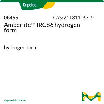 Amberlite&#8482; IRC86 hydrogen form hydrogen form