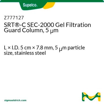 SRT&#174;-C SEC-2000 Gel Filtration Guard Column, 5 &#956;m L × I.D. 5&#160;cm × 7.8&#160;mm, 5&#160;&#956;m particle size, stainless steel